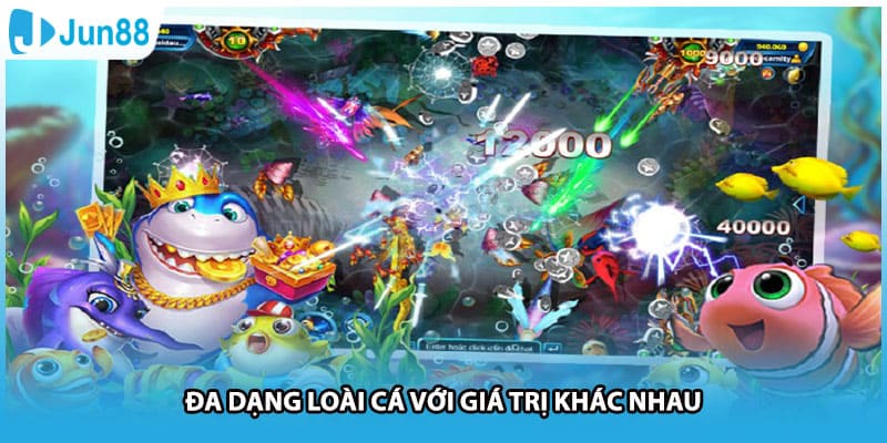 Đa dạng loài cá với giá trị khác nhau