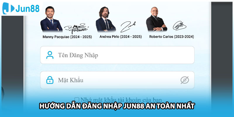 Hướng dẫn đăng nhập Jun88 an toàn nhất