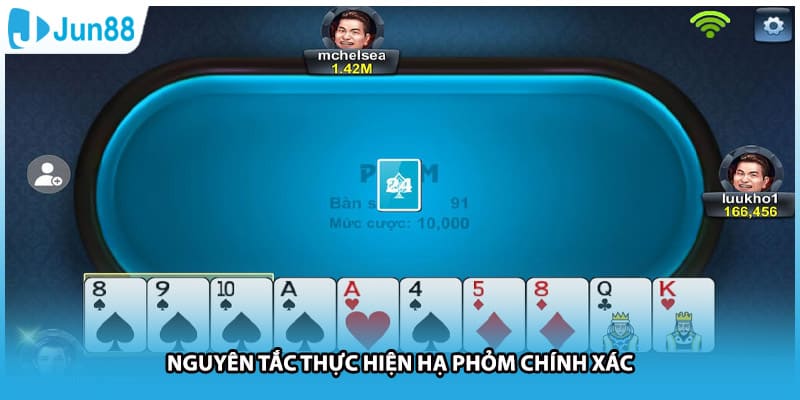 Nguyên tắc thực hiện hạ phỏm chính xác